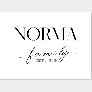 Norma Family EST. 2020, Surname, Norma Posters and Art